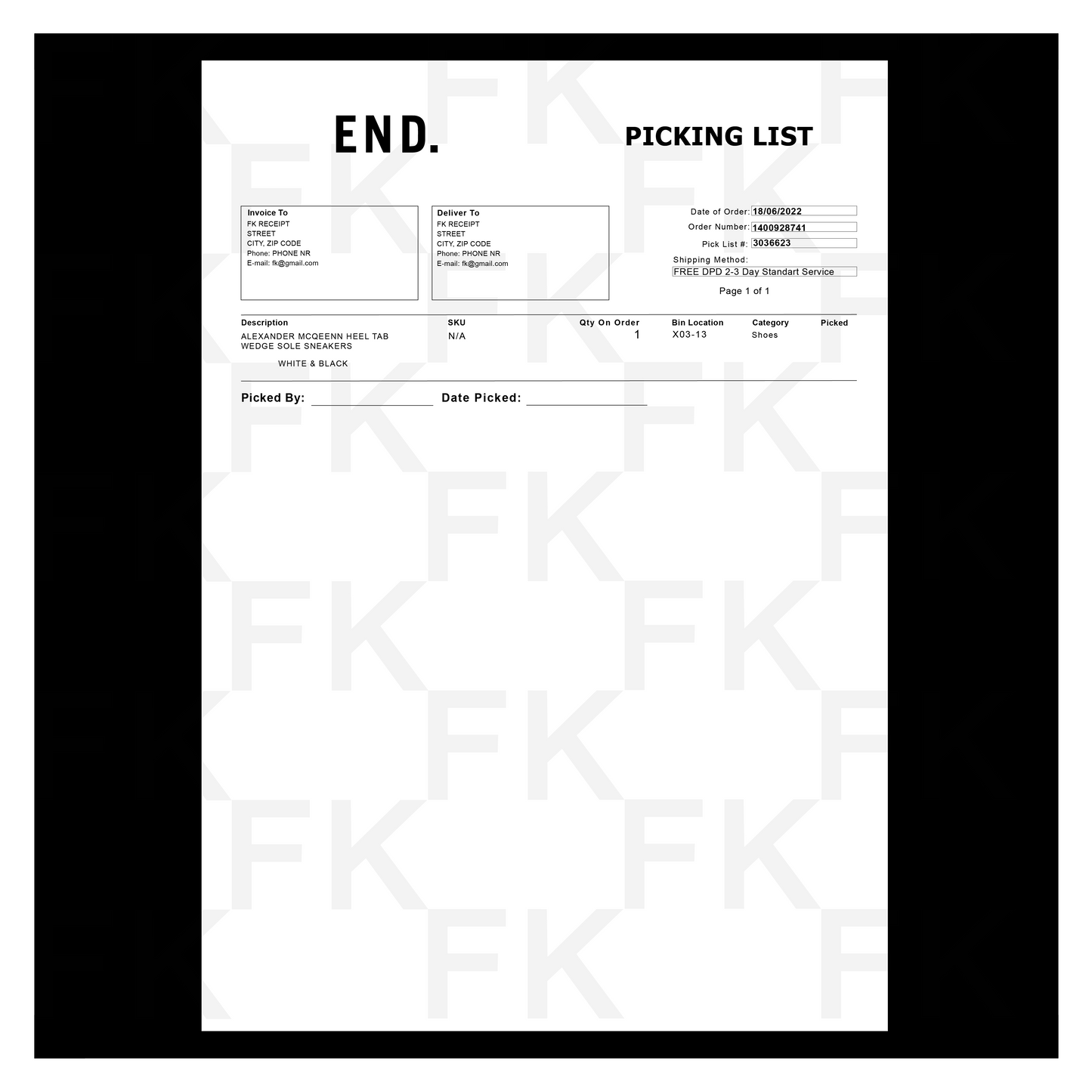 EDN. PAPER RECEIPT